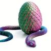 3D Printed Snake with Egg Joint Mobility Simulate Snake Ornament Desktop Home Animal Decoration Kids Desktop accessories