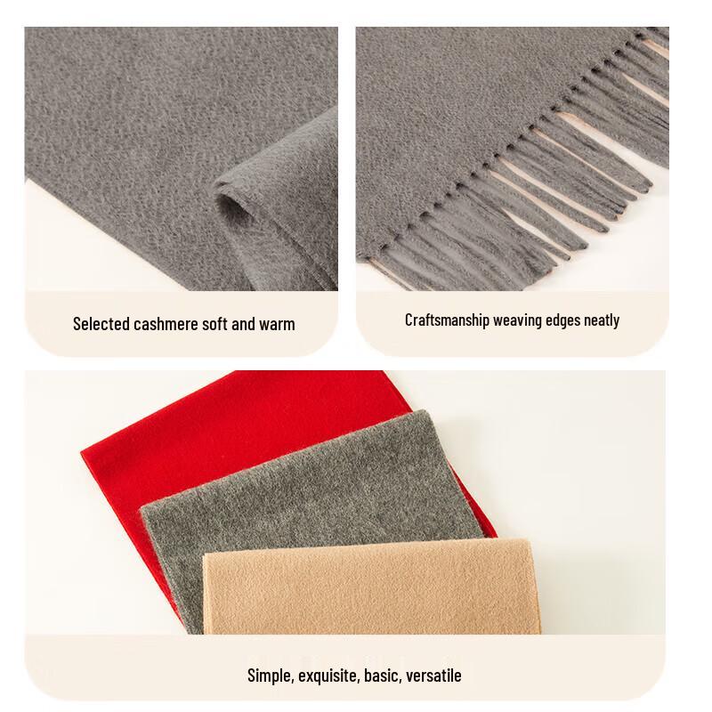 Hengyuanxiang Unisex Thick Cashmere Scarf & Shawl