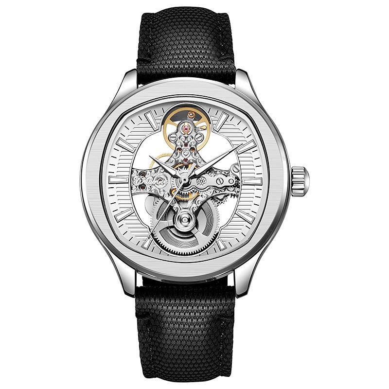 Luxury Brand Mens Tourbillon Watches Unique Design Automatic Mechanical Watch For Men Sport Mechanical Skeleton Wristwatch