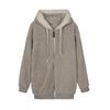 2022 Women's Autumn/Winter Loose Plush Zip-Up Hoodie