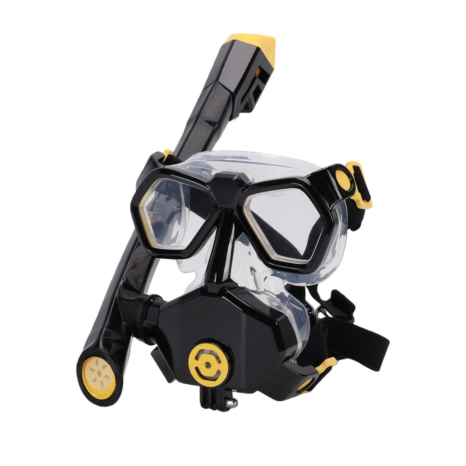 Маска для дайвинга для взрослых Компактный дизайн Маска для снорклинга с безопасным комплектом Dry Top Силикон Закаленное стекло