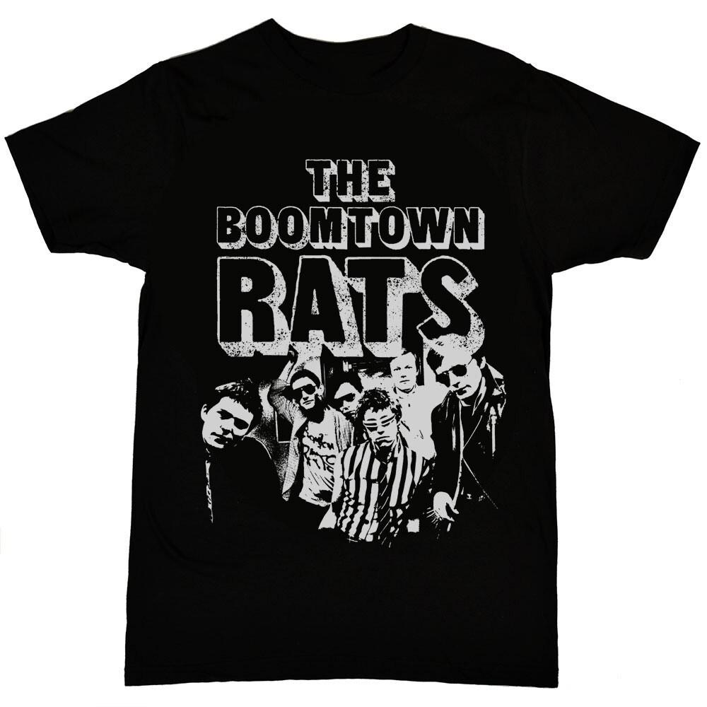 Retro THE BOOMTOWN RATS Band CONCERT Shirt Classic Black Unisex S-5XL Unisex T-Shirt XXL