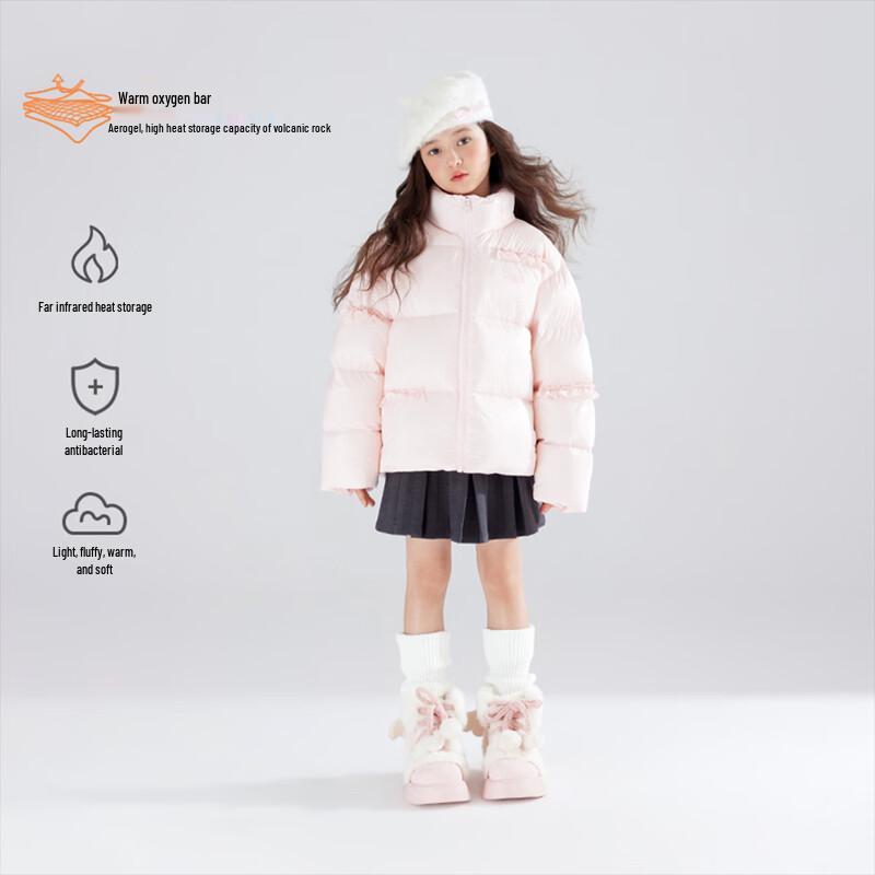 Mucmukn Girls  Ruffle-Trim Thermal Down Jacket 150
