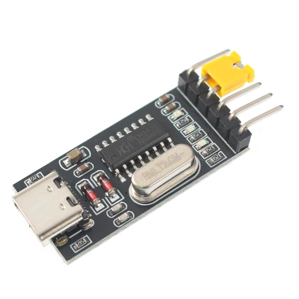 CH340G USB To TTL Converter Module 3.3V 5V Type-C Male/female Serial Port Module USB To Serial Board for Arduino