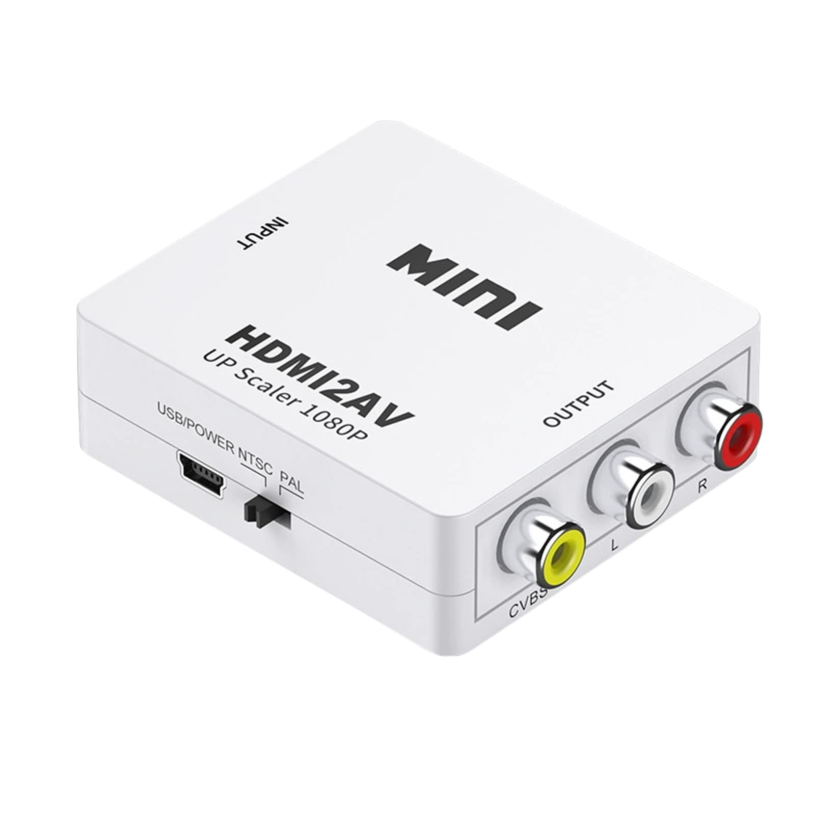 

Перетворювач SZSL HDMI в AV, адаптер перетворення RCA, сумісний із аудіовиходом аналогового перетворення 1080P, можливий для плеєра Кабель для заряджання в комплекті Білий