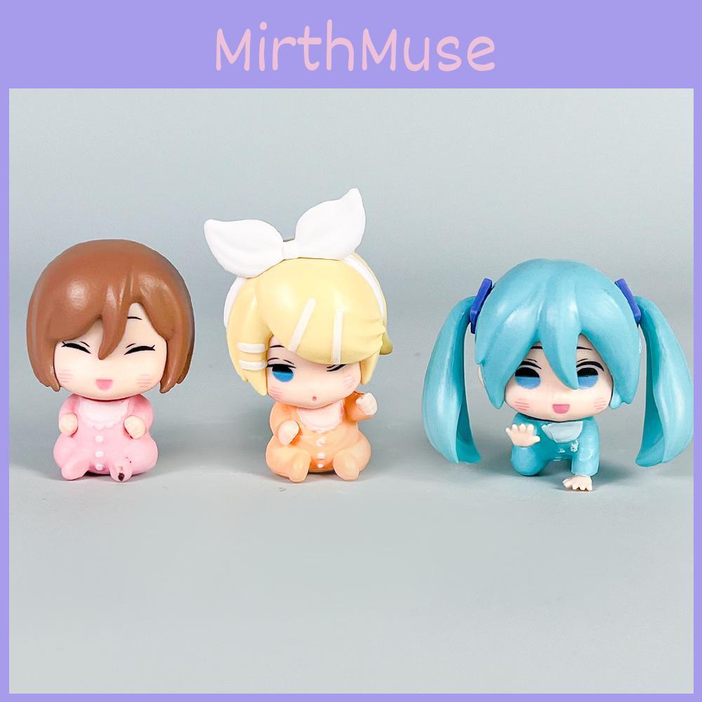 Hatsune Miku Pvc Collectible Figure Set With Assembleable Dolls For Anime Fans