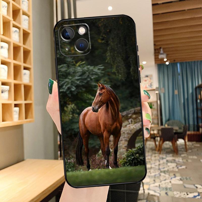 

Чехол для телефона с лошадью для iPhone 11 12 13 14 15 16 Pro MAX 12 13 Mini X XR XS Max Plus Чехол Coque iPhone 13 mini
