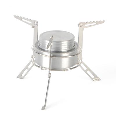 Camping Alcohol Stove Round Alcohol Stove with Rack Support Stand for Camping Picnic Barbecue