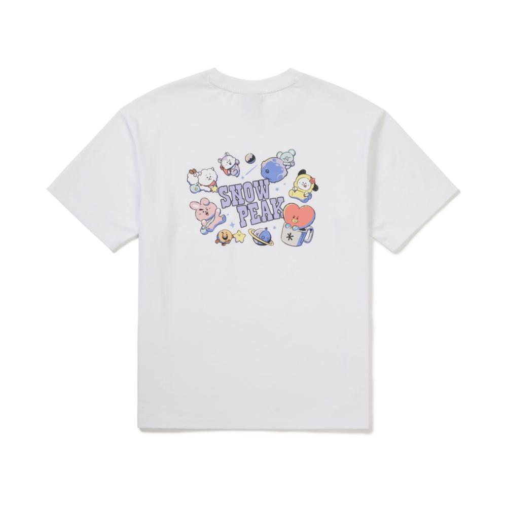 SNOWPEAK [Snow Peak I BT21] Women's Graphic Short Sleeve T-Shirt (S26MWFTS92)