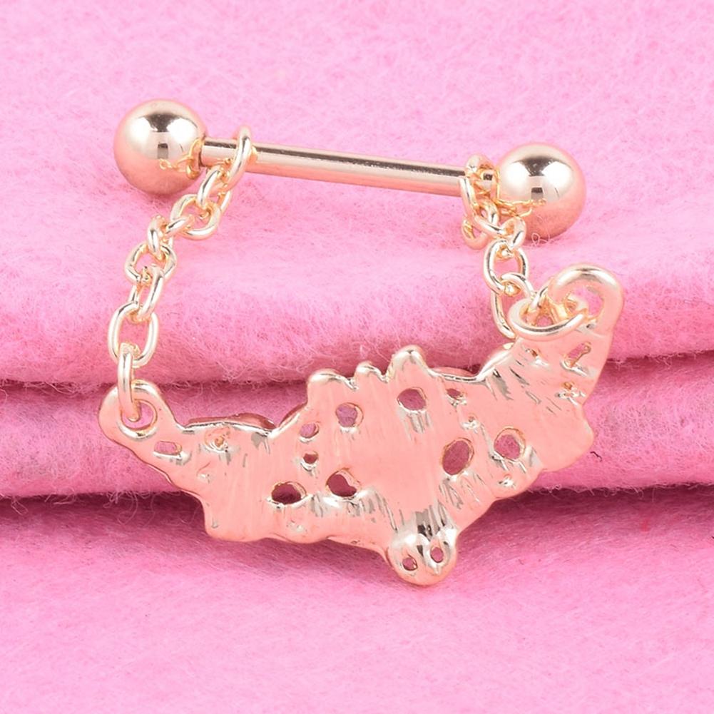 Surgical Steel Body Piercing Jewelry Nipple Ring for Women Girls