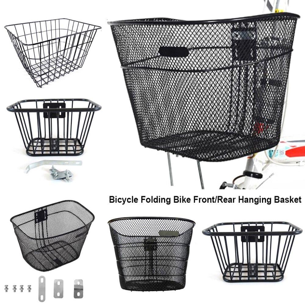Fixed Durable Mountain Bike Basket Backpack Storage Children's Folding Bike Accessories