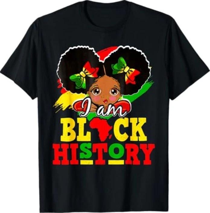 Я Чернокожий Месяц Истории Афроамериканская Футболка 4XL