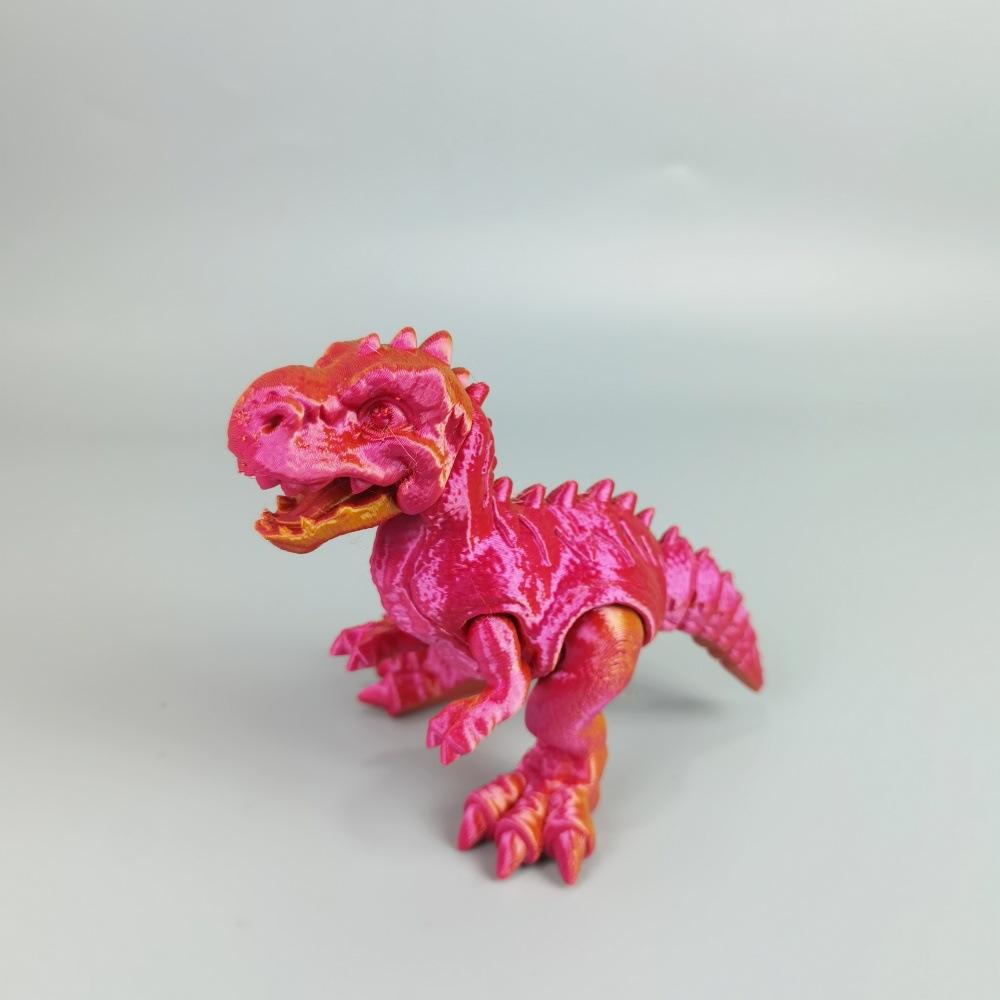 

3D Printing Jurassic Tyrannosaurus Rex Triceratops Velociraptor Toy Simulation Dinosaur Animal Figure Joint Movable Boy Gift