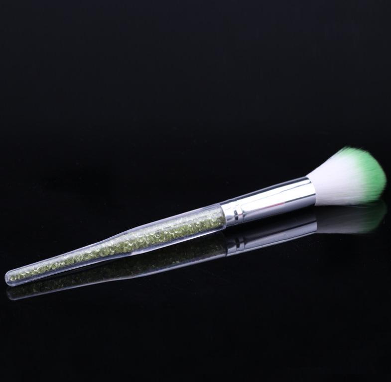 

Diamond Long Handle Nail & Blush Brush for Cleaning and Dusting. NBS-51 Nail Dust Brush