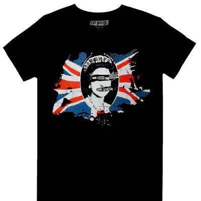 Sex Pistols - God Save The Queen Maglietta Ufficiale con Licenza Top magliette Uomo Donna