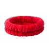 Fascia per Lavaggio Viso, Elastico per Lavaggio Viso, Fascia per Capelli da Donna, Peluche Monocolore, Fascia per Capelli da Casa per Trucco, Elastico per Capelli