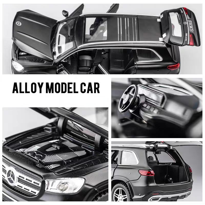 Mercedes Benz GLS580 4 Matic Luxury SUV Simulation Diecast & Toy Vehicles Sounds & Light Pull Back Car 1:32 Alloy Model