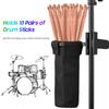 Drum Stick Holder Oxford Fabric Drumstick Bag Drumstick Container Bag Clamp Clip Stick Holder for Cymbal Drum Music