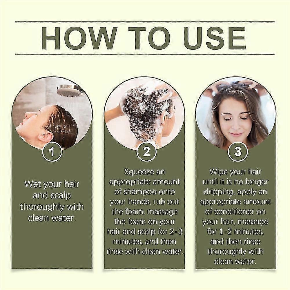 Hoegoa Rosemary Washing Set Anti-dandruff Control Shampoo Remaining Fragrance Moisturizing Conditioner Refreshing Hair Quality