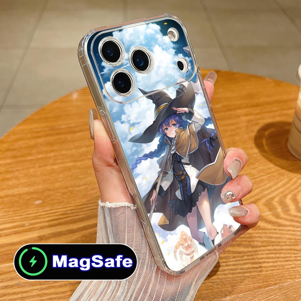 Mushoku Tensei Roxy Mobile Phone Case for iPhone 17 16 15 14 13 12 11 Air Pro Max Plus Mini Magsafe Clear Colorful Cover Cover