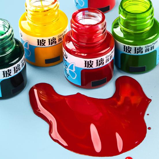 1 Set Glasfarbe Helle Farben Praktisch Ohne Backen Hochglänzend