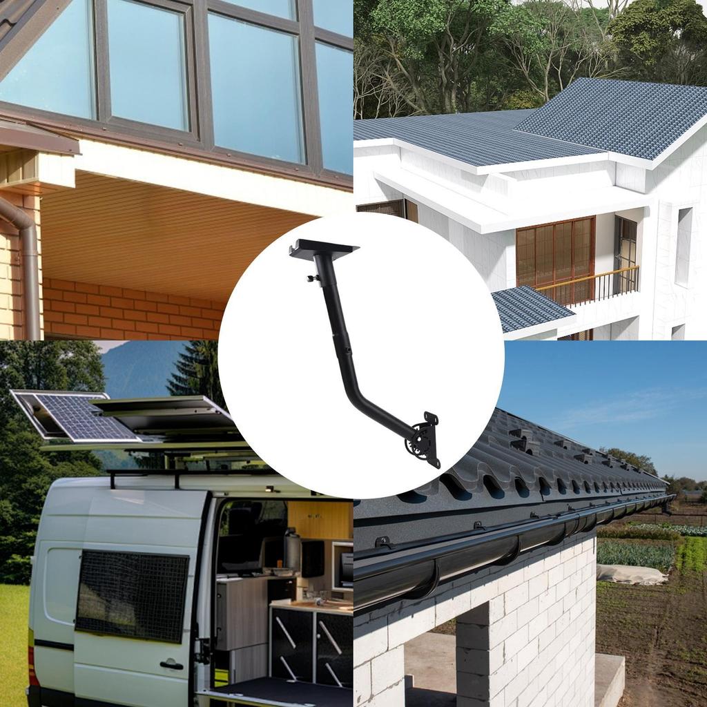 Metal RV Roof Antenna Mount, Compact & Precise Mounting Bracket for Outdoor Satellite Antenna on Camping Travel