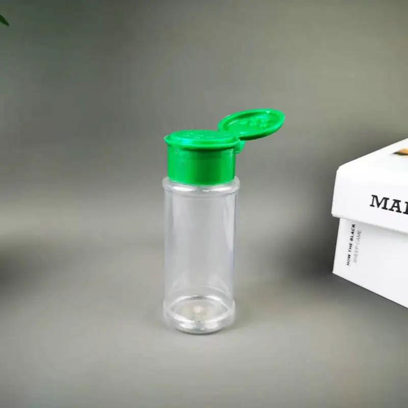 5Pcs Plastic Spice Salt Pepper Shakers Seasoning Jar BBQ Condiment Vinegar Bottle