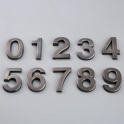 Ausgezeichnete Türnummer, vielseitig einsetzbar, einfache Installation, ABS 0–9, Wohnungs-Adressnummern, Dekor
