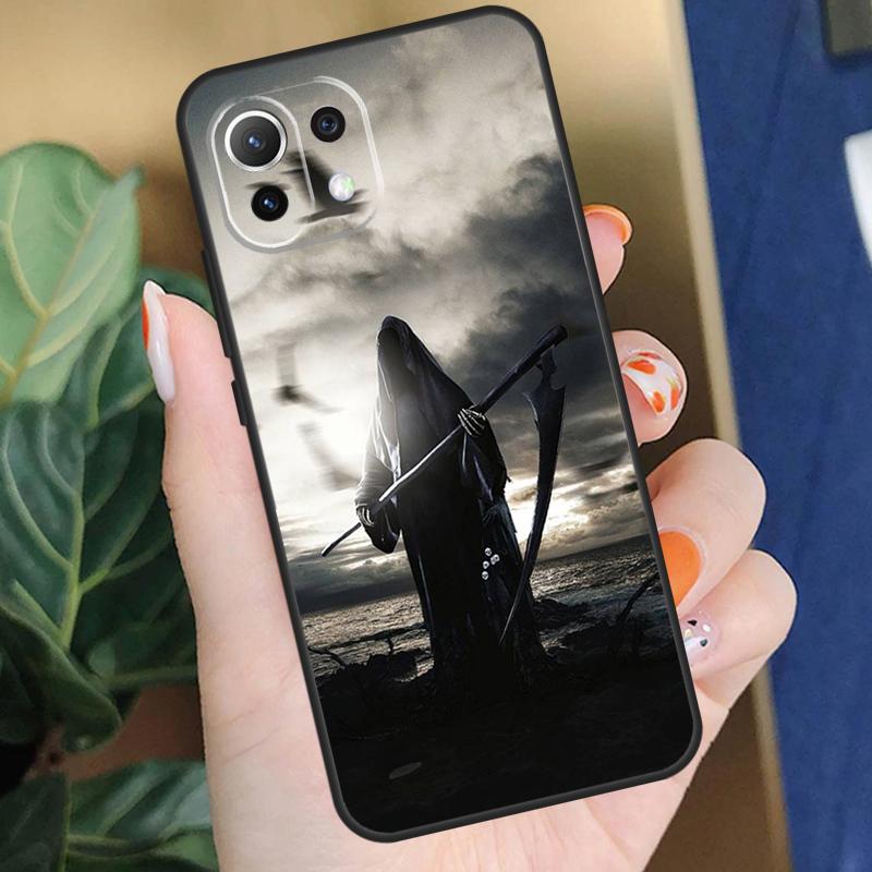 Death Grim Reaper Skull Case For Xiaomi 15 14 Ultra 13T 14T 15T Pro 17 Pro Max POCO F8 F7 F5 F6 X5 X6 X7 Pro Coque