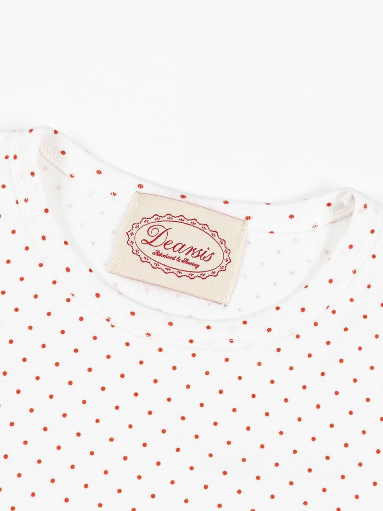 Dearsis Dot Cropped Tee (Red Dot)