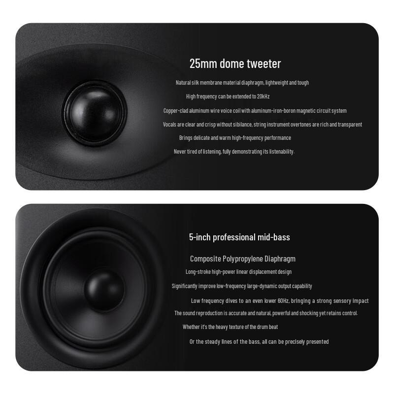 HiVi M200 Neo Wireless Bluetooth HiFi Bookshelf Speaker (CN Version)