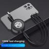 Car Charging Cable 3 In 1 USB Cable For Lightning Type C Micro USB Fast Charging Cable For Morris Garages MG 3 5 6 7 HS ZS GS H