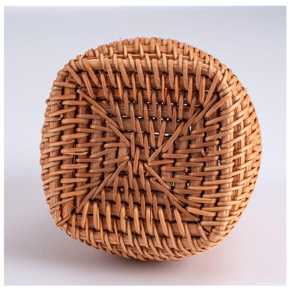 Cosmetic Holder Wood Vine Rattan Pen Holder Large Capacity Stationery Container  Student