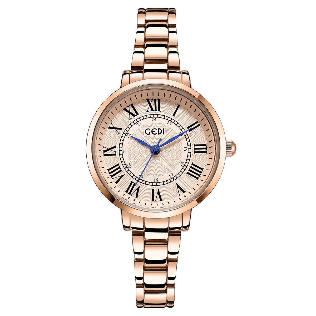 Retro Wind Quartz Watch Women S Niche Light Luxury Waterproof Alloy Women S Watch