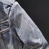 Ou Dian 609A Men's Trendy Motorcycle Leather Jacket - 2022 Autumn Edition