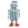 Vintage Mechanical Clockwork Wind Up Walking Robot Tin Toy Kids Gift Collection