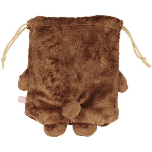 Skater Boa Drawstring Pompon's Bear Drawstring Bag 25.5 x 20cm ZKT1-A