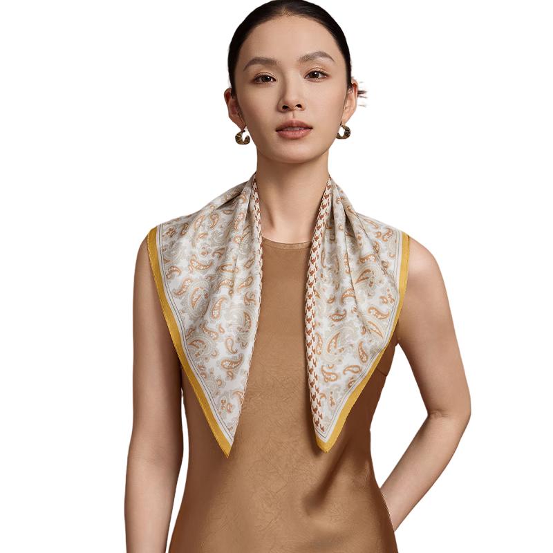 Shanghai Story Mulberry Silk Twill Square Scarf