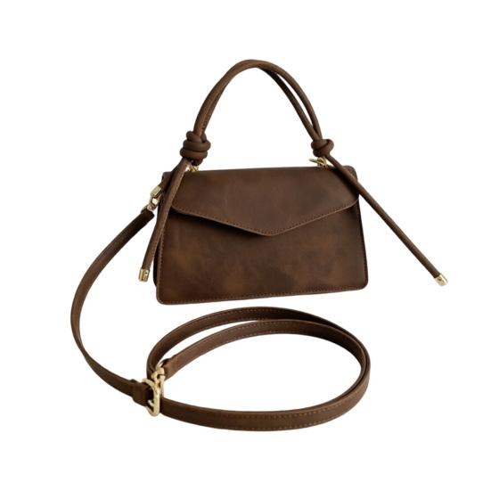 

Women Crossbody Handbag Tote Small with Top Shoulder Bag Handle Detachable Strap кавовий