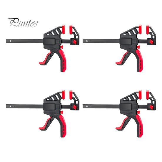 Woodworking Clamp with Ergonomic Handle Multipurpose One-handed Operation Quick Grip Clip DIY Projects Hand Tool