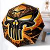 1pc Skull Fashionable Auto Opening/Closing Folding Umbrella with 8 Bones, Windproof Portable, Daily Use053