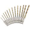 Hexagonal Handle 13pc Titanium Twists Drill 1.5-6.5mm Electric Drill Screwdriver Drilling Reaming Drill Tool Gun Drill Bit Set