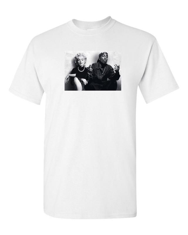 

Legends Marilyn Monroe Tupac Shakur Chillin Unisex T-Shirt L