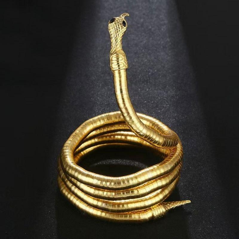 

Ожерелье в форме змеи с уникальным открытием можно стилизовать по-разному.. Женщины часто носят браслеты и головные украшения X191-1