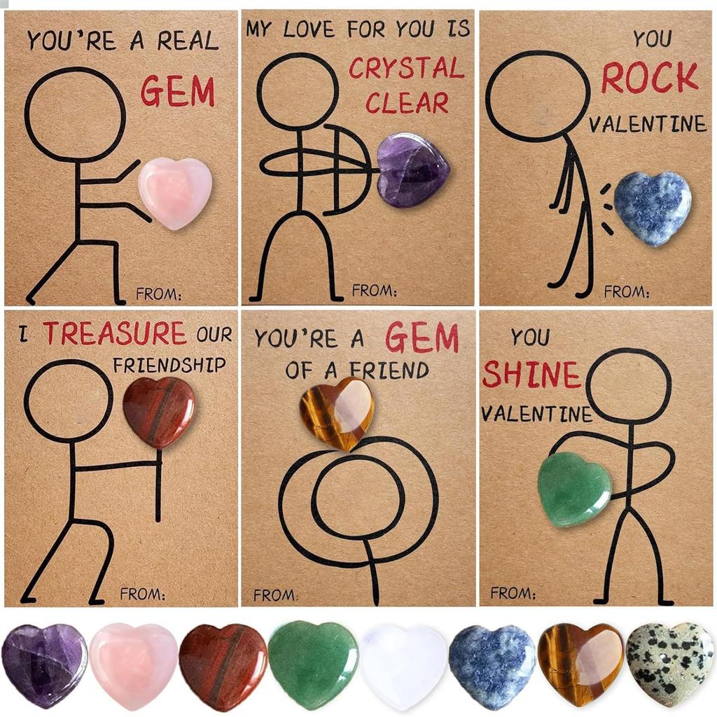 Çocuklar İçin Sevgililer Günü Hediyeleri - Kalp Şeklinde Plastik Kalp Şeklinde Malzemeli 24 Paket Sevgililer Günü Kartı Sevgililer Günü