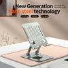 L8 Desktop 360° Rotating Metal Foldable Cooling Tablet Phone Stand 2-in-1 Height Adjustable Holder