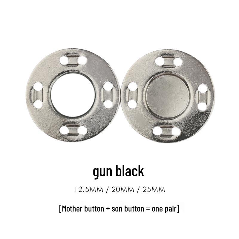 Colored Magnetic Snap Button: Hidden Metal Stud & Eye Closure for Coats and Bags