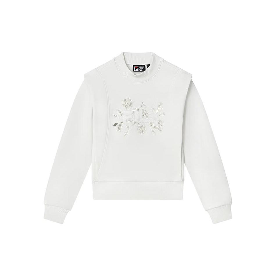 New FILA Sweatshirt Women's Cloud White F11W318204F-WT