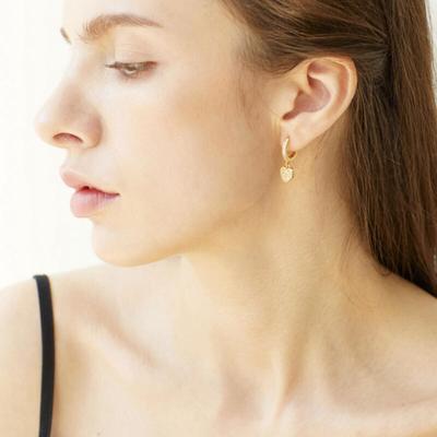 Katzenli Mini Heart Cubic Earrings