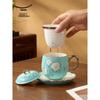 Auratic Lady Porcelain West Lake Blue Tea Set